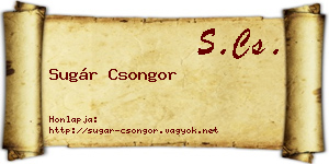 Sugár Csongor névjegykártya